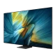 Samsung 83S95F Ultra HD 4K OLED televizyon ekranında canlı renkli soyut manzara, genel renk.
