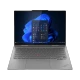 Gri ThinkPad X1 G10 Aura Edition 2'si 1 arada laptop, önden açık konumda Windows ekranıyla görünümü