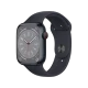 Apple Watch Series 8 Cellular 45 mm siyah alüminyum kasa ve spor kordonlu akıllı saat