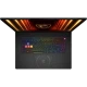 MSI Crosshair 18 HX AI A2XWGKG-014TR siyah oyuncu laptop klavye RGB ışıklar ve marka logosu ile önden görünüm