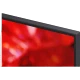 LG 86MRGB96B6B Ultra HD 4K TV, kırmızı ekranı ve siyah çerçevesiyle önden görünür