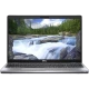 Dell Latitude 5510 gri iş ve ofis laptopu; ekranda doğal manzara görüntüsü ve klavye ön görünümü