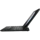 Lenovo ThinkPad 10 128 GB siyah iş ve ofis tableti, klavyeli stand üzerinde yandan görünüm