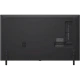 LG 55QNED80A6A Ultra HD 4K QNED Televizyonun siyah arka paneli, bağlantı portları ve stand detayları.