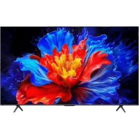 TCL 55P89K Ultra HD 4K LED televizyon; canlı kırmızı-mavi çiçek ekranı ile genel renk vitrin görünümü