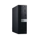 Dell OptiPlex 7070 N004O7070SFF_W siyah kasa, önden görünen kompakt masaüstü bilgisayar