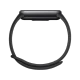 Xiaomi Smart Band 10 siyah akıllı bileklik, kavisli ekran gövdesi ve ayarlanabilir silikon kayışıyla önden görünüm