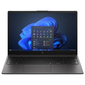 HP 255R G10 D30M3ETA22 iş ve ofis laptopu, koyu gri renkli açık ekran klavye görünümü