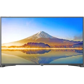 Sunny SN49DLK005 Full HD FHD TV, dağ manzarası gösteren siyah çerçeveli televizyon