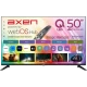 Axen AX50QUPRL-W02M Ultra HD 4K LED televizyon, akıllı TV arayüzü ve kumanda görüntüsüyle
