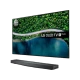 LG OLED65WX9LA Ultra HD 4K OLED televizyon, doğal peyzaj görüntüsü ve LG OLEd TV AI yazısı