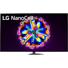 LG 75NANO916NA Ultra HD 4K LED televizyon ekranda renkli NanoCell desen, genel renkli TV vitrini