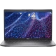 Dell Latitude 5430 N201L543014EMEA-U gri ultrabook laptop; mavi-beyaz ağ desenli ekranıyla önden görünüm