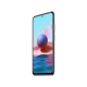 Xiaomi Redmi Note 10 5G siyah akıllı telefon, ince çerçeveli ekran ve ortada ön kamera deliğiyle önden görünüm
