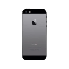 Apple iPhone 5 siyah akıllı telefonun arka yüzü, kamera ve Apple logosu detaylı görünüm