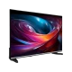 Vestel 40F9531 Full HD FHD LED televizyon, ince siyah çerçevesi ve renkli soyut ekran görüntüsüyle.