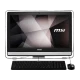 MSI PRO AC17-301TR-X masaüstü bilgisayar, siyah ekranı, klavyesi ve faresiyle önden görünüm