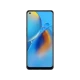 Mavi Oppo A74 akıllı telefon, ön yüzü ve ekranı açık şekilde sergileniyor