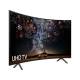 Samsung 49RU7300 Ultra HD 4K LED TV, siyah ekranda UHD TV yazısı ve uzay patlaması teması