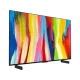 LG OLED42C24LA Ultra HD 4K OLED televizyon; canlı renkli ekran görüntüsü, genel renk tasarımı