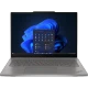 Lenovo ThinkPad L13 G6 21R7003ATX 2'si 1 arada gri laptop, açık ekranlı önden görünüm