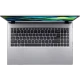 Acer Aspire Go 15 AG15-71P-75MM gümüş iş ve ofis laptopu, açık kapaklı üstten görünüm klavye detayı