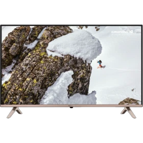 Grundig Valencia 58 GEU 8915 B Ultra HD 4K LED televizyon, ince siyah çerçeveli ekran ve ayak tasarımı