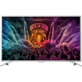 Philips 49PUS6501 Ultra HD 4K LED televizyon, sahneli canlı renkli içerik ekranda görünüyor