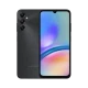 Samsung Galaxy A05s siyah akıllı telefon, ön ekran ve üçlü arka kamera tasarımıyla vitrin görünümü