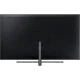 Samsung 55Q9FN Ultra HD 4K QLED televizyon; siyah ekranda ince tasarım ve ayaklı arka görünüm