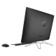 HP 24-f0045nt 8UL23EA siyah masaüstü bilgisayar, gümüş renkli standı ve klavyesiyle birlikte