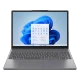 Lenovo IdeaPad Slim 3 83K1004ETR gri iş ve ofis laptopu, önden açık ekran ve tam klavye görünümü
