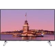 Vestel 43UB7950 Ultra HD 4K LED televizyon, İstanbul manzarası gösteren ince çerçeveli siyah ekranıyla