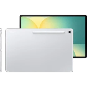 Samsung Galaxy Tab S10 FE 8 GB 128 GB 5G gümüş tablet, öğrenci kullanımı için ön panel görünümü