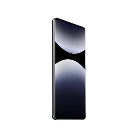 Siyah Xiaomi Redmi Note 14 Pro Plus akıllı telefonun önden görünümü, ince çerçeveli ekran tasarımı