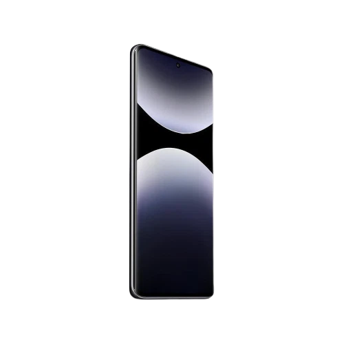 Siyah Xiaomi Redmi Note 14 Pro Plus akıllı telefonun önden görünümü, ince çerçeveli ekran tasarımı