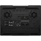 MSI Raider A16 HX B8WH-011TR siyah oyuncu laptop alt kapağında SSD ve RAM yuvaları görünüyor.