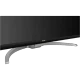 Vestel 55UG9630 Ultra HD 4K LED televizyon, siyah ekranı ve kavisli gümüş ayağıyla önden görünür