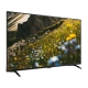 Axen AX49FIL403 Ultra HD 4K LED televizyon, siyah çerçeveli ekranında dağ ve çiçekli doğa görüntüsü.
