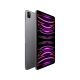 Apple iPad Pro Wi‑Fi + Cellular gri tablet, 11 inç ekran; arka ve önden görünüm, 16 GB ve 2048 GB modeli