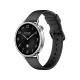 Xiaomi Watch S4 41mm Floroelastomer gümüş akıllı saat, siyah kayış ve yuvarlak kadran