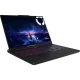 Siyah Lenovo Legion Pro 7 83F5004RTR oyuncu laptop, açık ekranda ve RGB aydınlatmalı klavye ile açılı görünüm