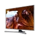 Samsung 43RU7440 Ultra HD 4K LED televizyon; genel renkli, ayaklı tasarım ve canlı dağ manzaralı ekran görüntüsü