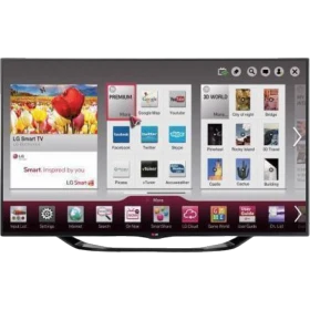 LG 60LA740S Full HD FHD LED Televizyon; ekranda Smart TV menüsüyle vitrin görseli, genel renk.