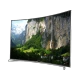 Arçelik A55C 9593 5S1 Ultra HD 4K LED televizyon, siyah ekranında şelaleli doğa manzarası gösteriyor