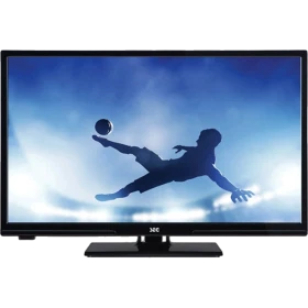SEG 22SEF5520 Full HD LED televizyon, siyah çerçeveli ekranında futbolcu görüntüsüyle önden görünüm