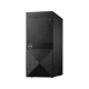 Dell Vostro N118VD3670BTOEMEA01_U siyah masaüstü bilgisayar kasası, ön ve yan görünüm