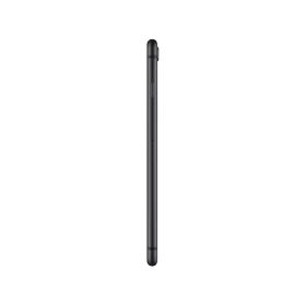 Siyah Apple iPhone 8 Plus akıllı telefonun yandan görünümü, ince gövde ve yan tuş detayları