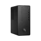 HP Desktop Pro 300 G3 9LC22EA siyah masaüstü bilgisayar kasası, önden ve yandan görünüm