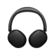 Xiaomi Redmi Headphones Neo kablosuz siyah kulaklık, yastıklı kulaklık başlıkları ve ayarlanabilir kafa bandıyla önden görünüm